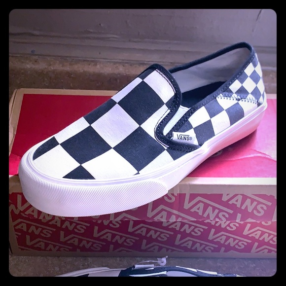 large checkered vans